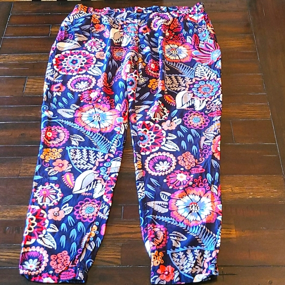 Boden floral pull on jogger style pants